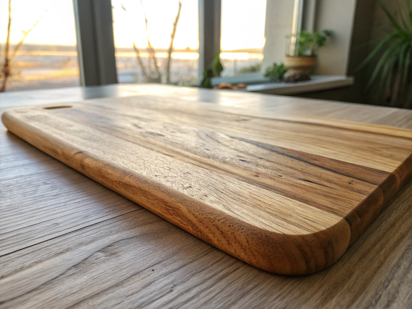 Macro photography of a perfectly sanded surface showing wood grain texture
